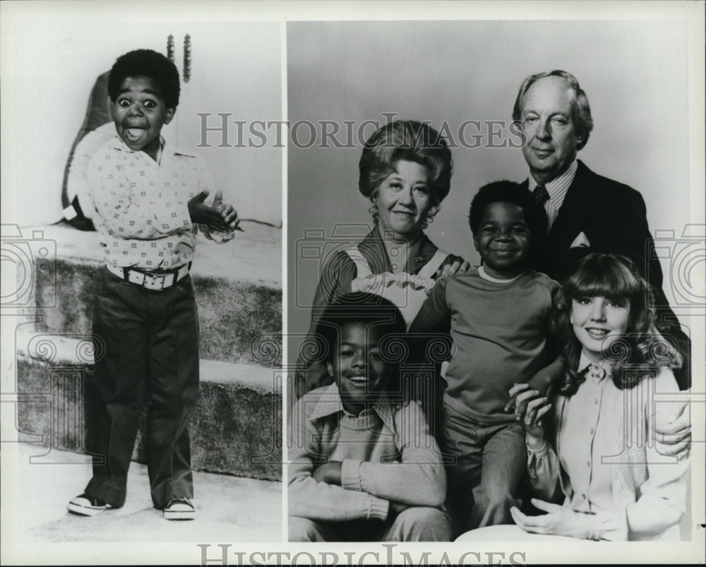 1982 Press Photo Gary Coleman Todd Bridges Charlotte Rae "Diff'rent Strokes"- Historic Images