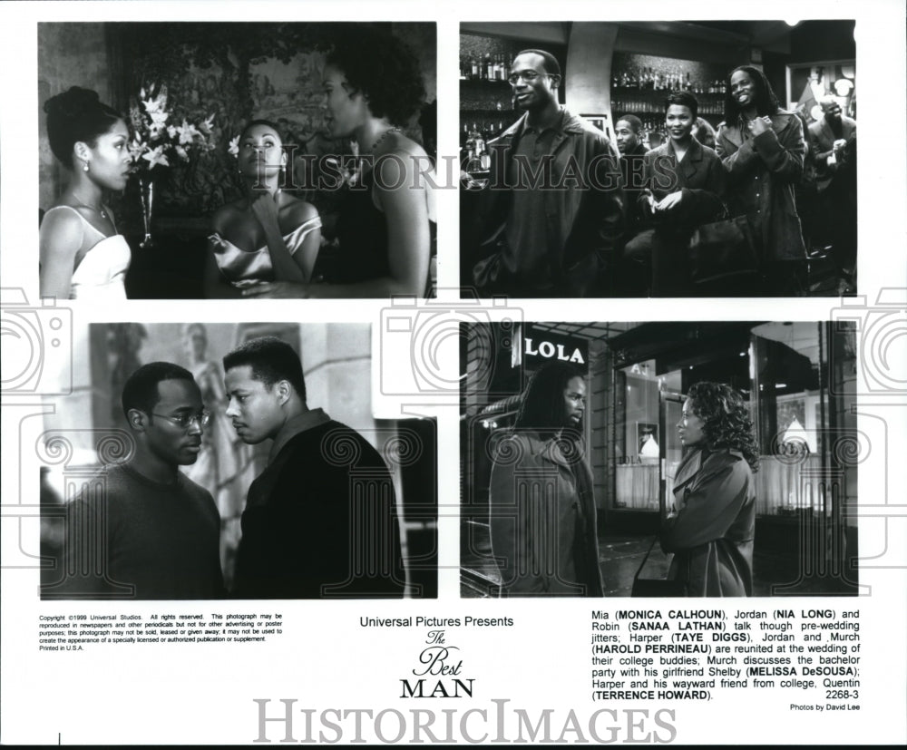 Press Photo Universal presents The Best Man with Monica Calhoun, Nia Long, Taye- Historic Images