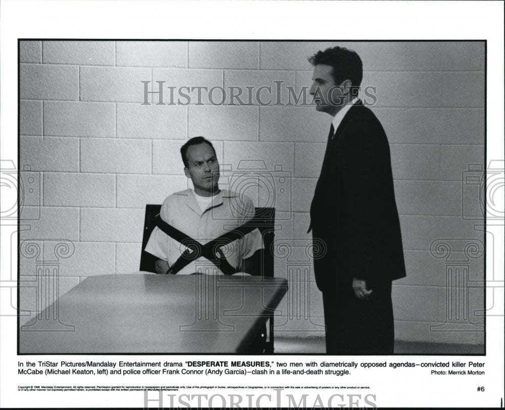 Press Photo TriStar presents Desperate Measures with Michael Keaton and Andy- Historic Images