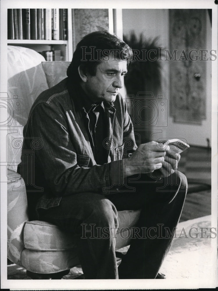 1981 Press Photo Johnny Cash in The Pride of Jesse Hallam - cvp40026- Historic Images