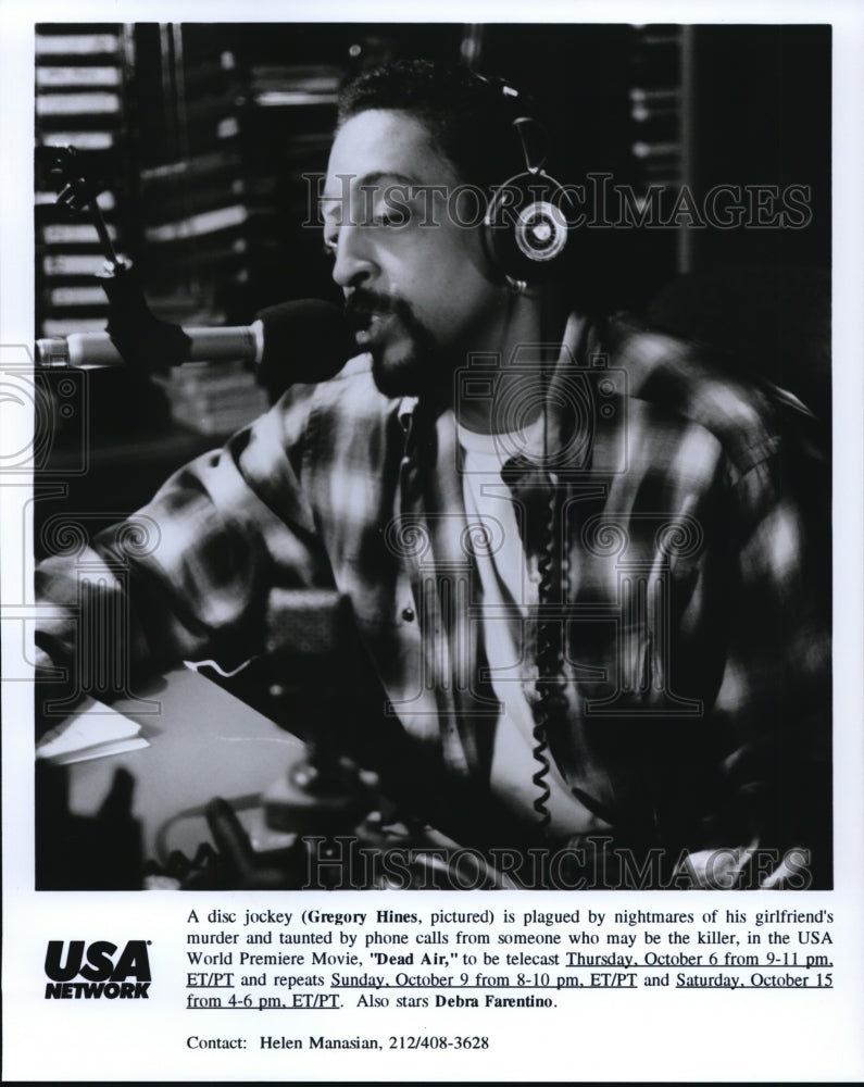 Undated Press Photo Gregory Hines stars as a DJ in Dead Air TV movie - cvp40114- Historic Images