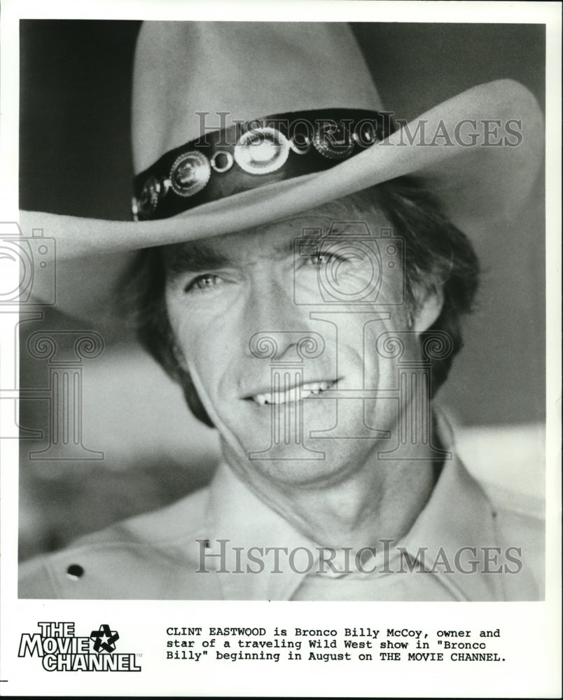 Undated Press Photo Clint Eastwood in Bronco Billy - cvp40329- Historic Images