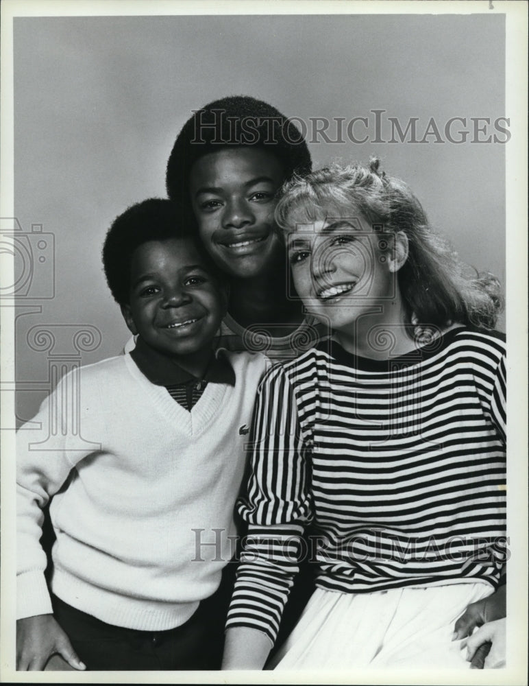1982 Press Photo Gary Coleman Todd Bridges and Dana Plato in &quot;A Different World&quot;- Historic Images