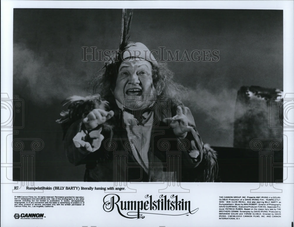 1987 Press Photo Billy Barty in Rumplestiltskin - cvp40439- Historic Images