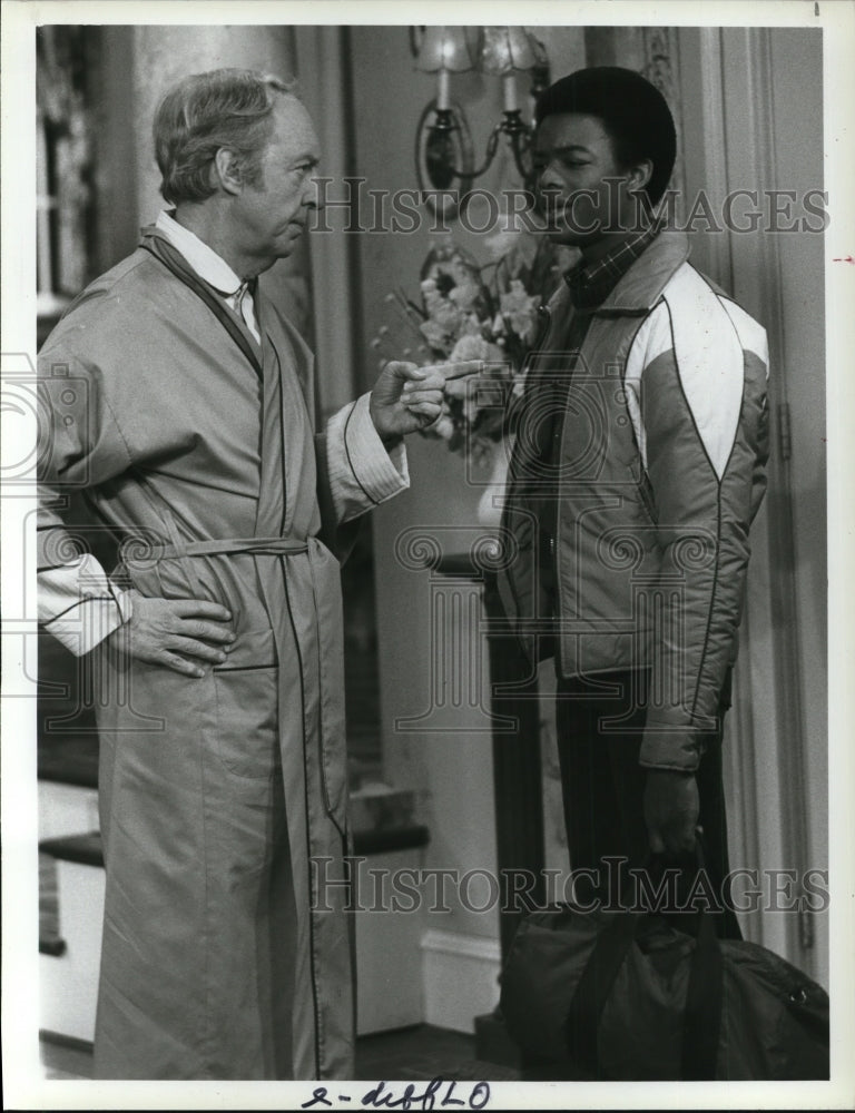 1983 Press Photo Todd Bridges and Conrad Bain star in Diffrent Strokes- Historic Images