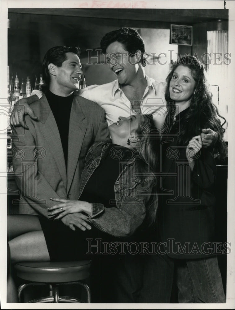 1989 Press Photo Thomas Calabro Cecil Hoffman Joni Goldstein and Jo Anderson- Historic Images