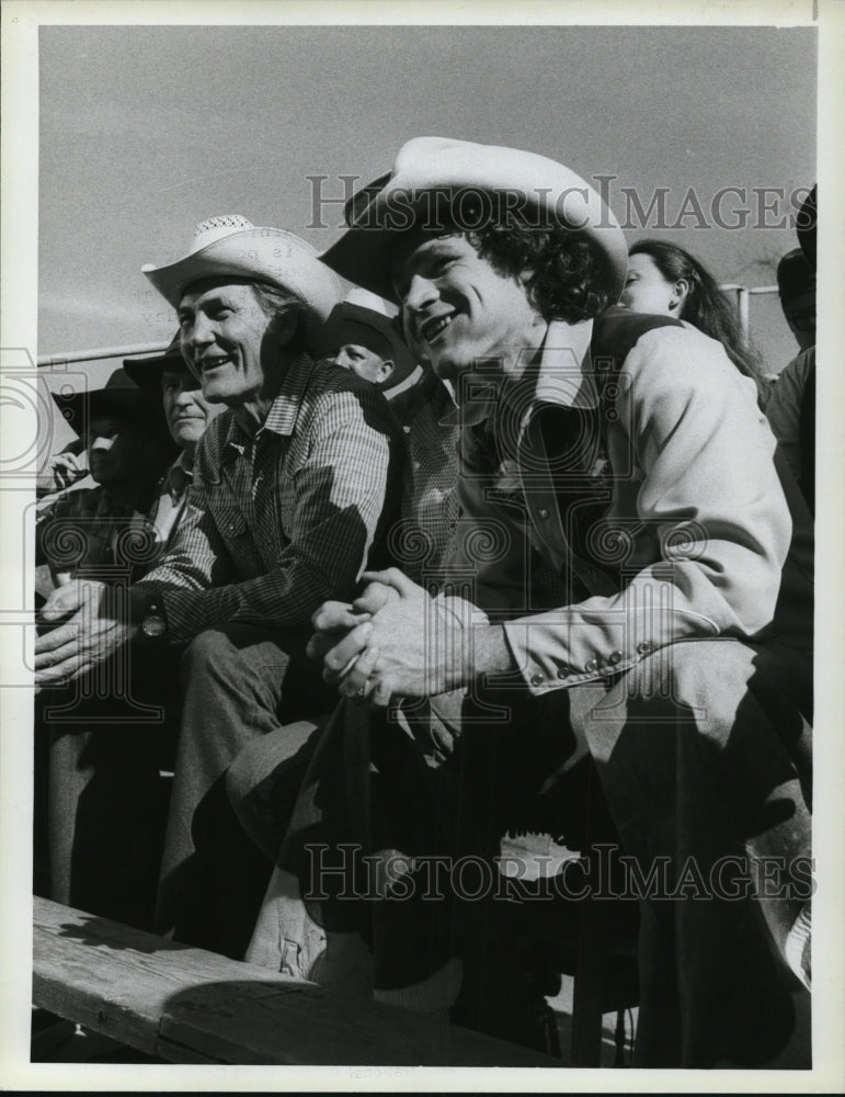 1983 Press Photo Jack Palance and David Keith star in The Golden Moment- Historic Images