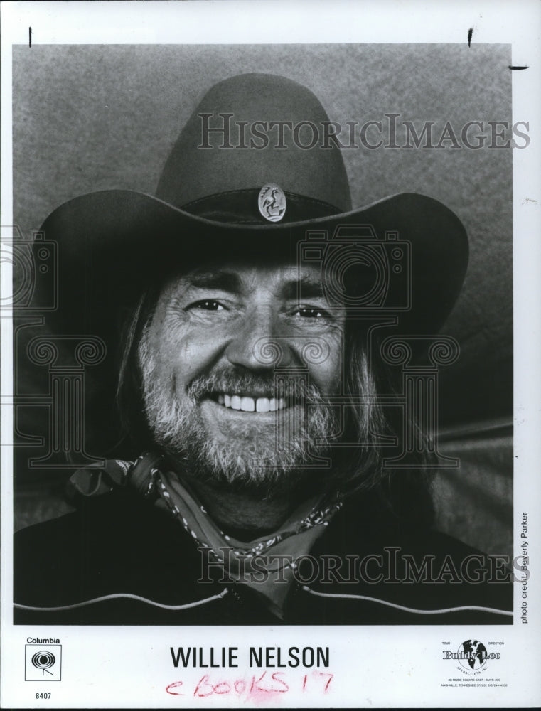 1985 Press Photo Willie Nelson - cvp41250- Historic Images