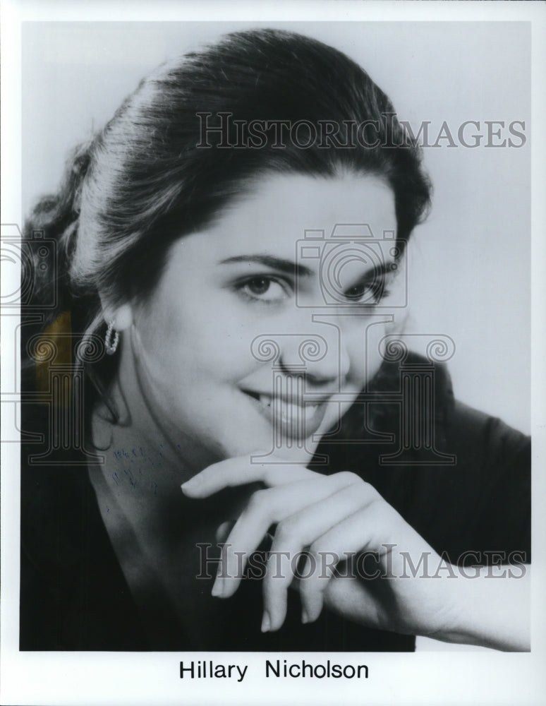 1992 Press Photo Hillary Nicholson Lyric Opera Cleveland - cvp41322- Historic Images