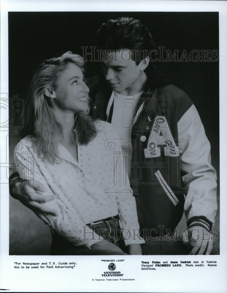 1987 Press Photo Tracy Pollan and Jason Gedrick in Promised Land - cvp41378- Historic Images