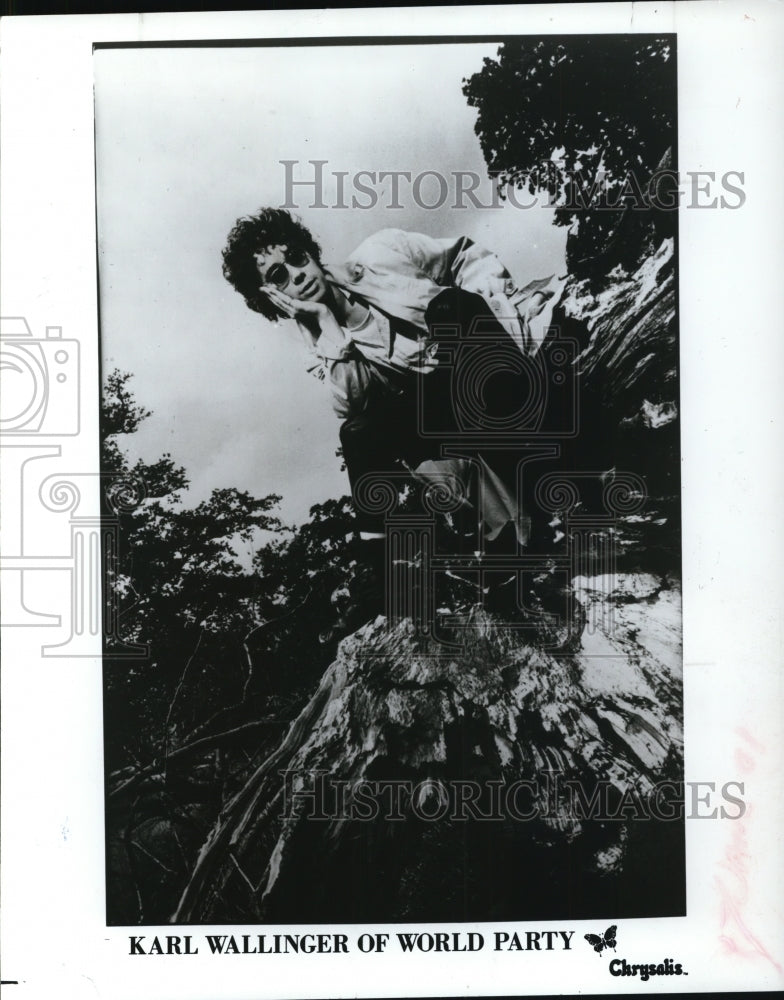 1987 Press Photo Karl Wallinger of World Party - cvp41485- Historic Images