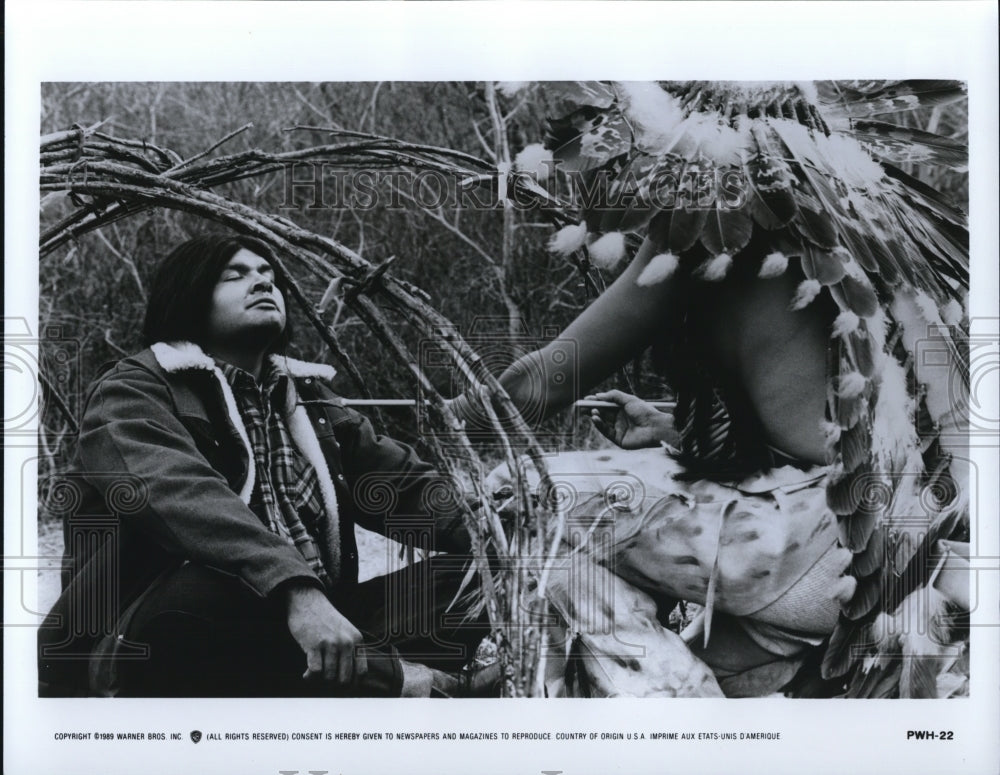 1989 Press Photo Gary Farmer as Philbert Bono in Powwow Highway - cvp41666- Historic Images