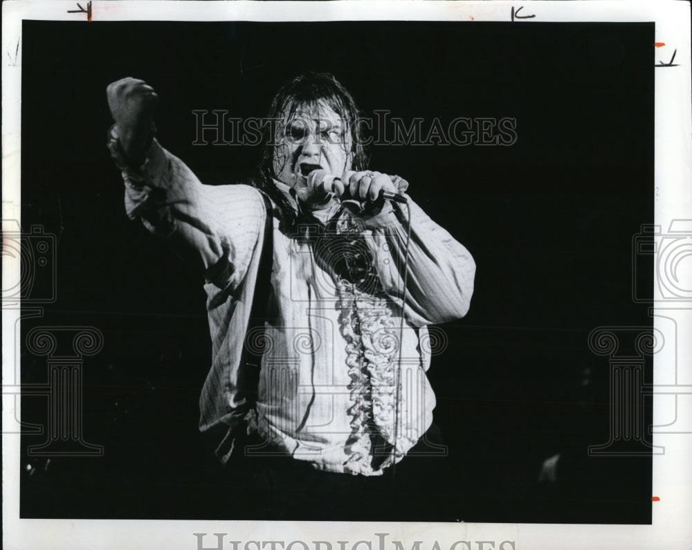 1983 Press Photo Meat Loaf American Rock Singer Songwriter Musician and Producer- Historic Images