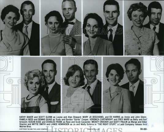 1983 Press Photo Kathy Baker Scott Glenn Mary Jo Deschanel Ed Harris Pamela Reed- Historic Images