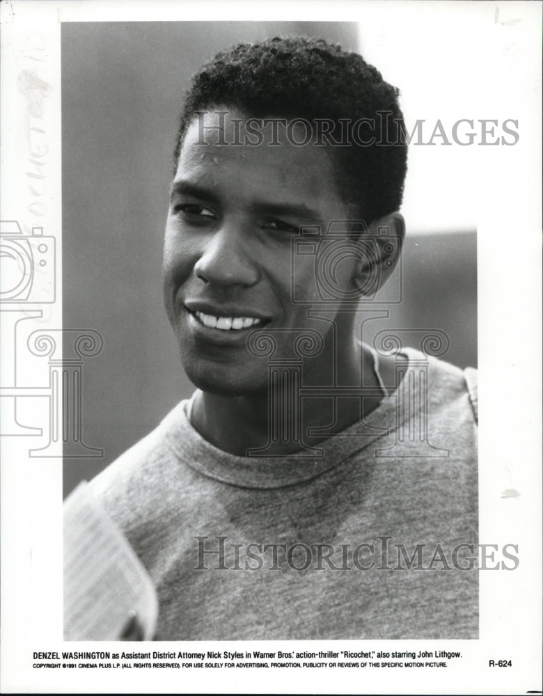 1991 Press Photo Denzel Washington stars as Nick Styles in Ricochet - cvp42136- Historic Images