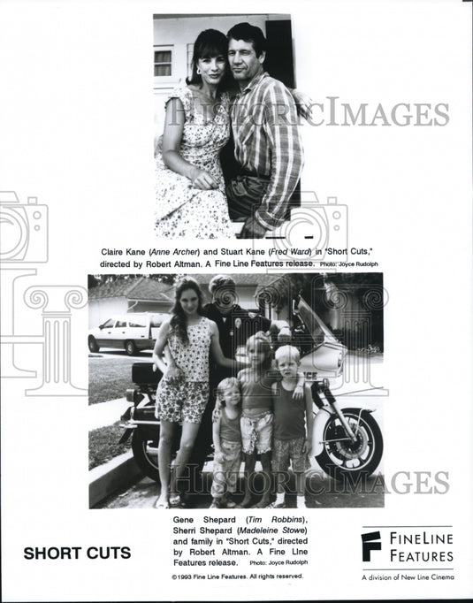 1993 Press Photo Anne Archer Fred Ward Tim Robbins Madeleine Stowe in Short Cuts- Historic Images