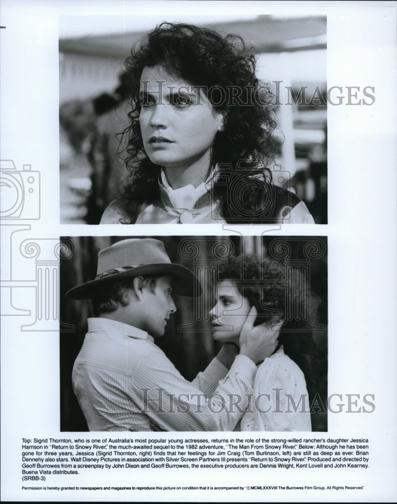 Press Photo Buena Vista presents Return To Snowy River with Sigrid Thornton and- Historic Images