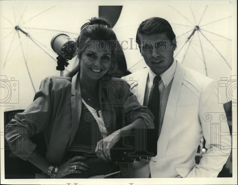 1984 Press Photo Jennifer O&#39;Neill &amp; Jon Erik Hexum in Cover Up - cvp43368- Historic Images
