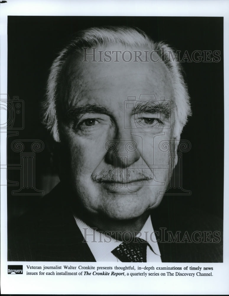 Undated Press Photo Journalist Walter Cronkite - cvp43544- Historic Images