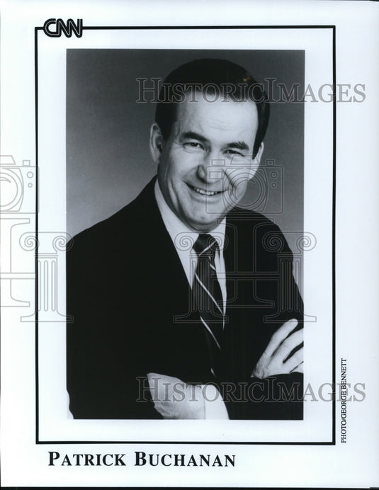 Undated Press Photo Patrick Buchanan CNN News - cvp43664- Historic Images