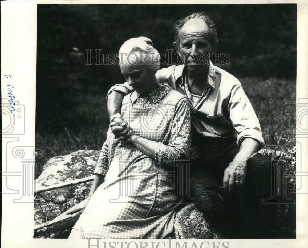 1987 Press Photo Hume Croyn Jessica Tandy In Foxfire - cvp43775- Historic Images