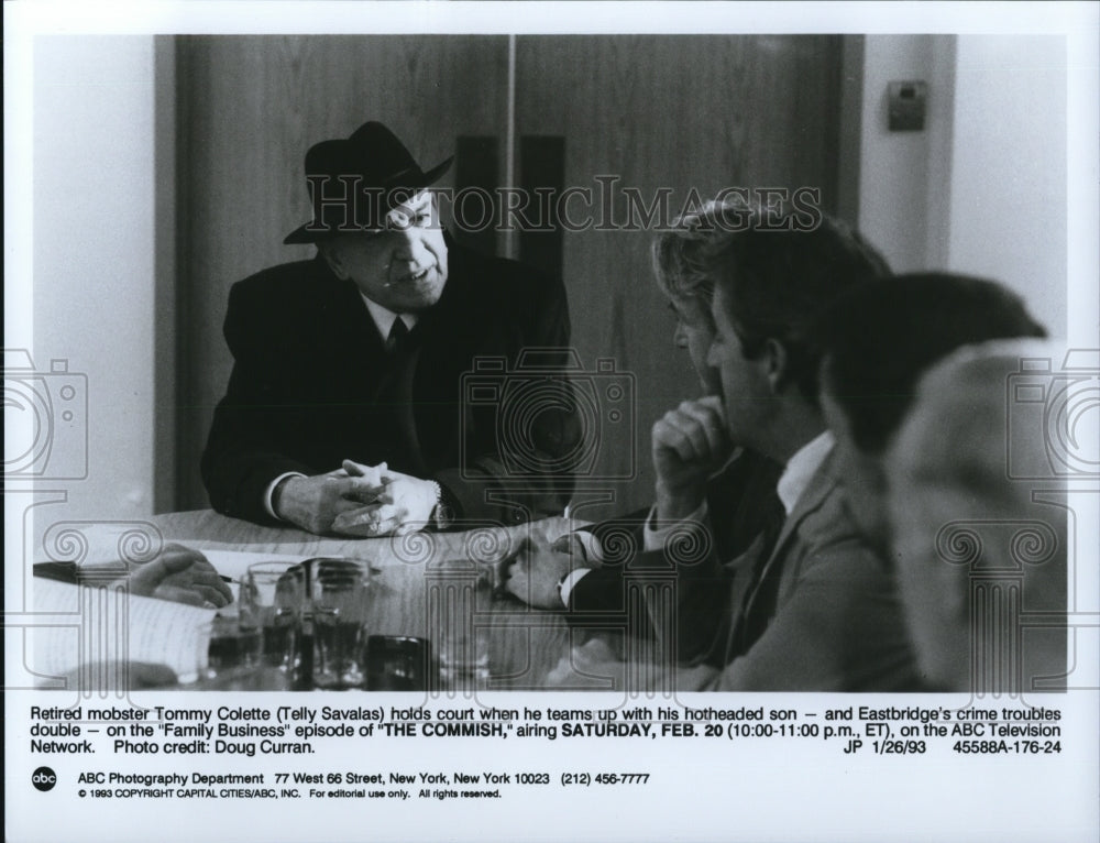 1993 Press Photo Telly Savalas in The Commish - cvp43850- Historic Images