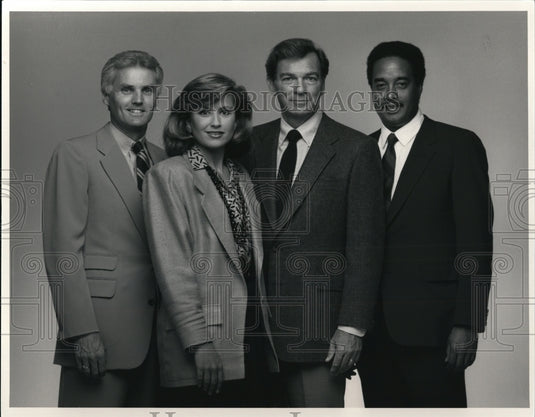 Undated Press Photo WKYC TV 6PM News Team- Historic Images