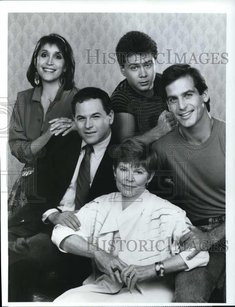 1987 Press Photo Gina Hecht Tony Nittoli John Bolger and Jason Alexander- Historic Images