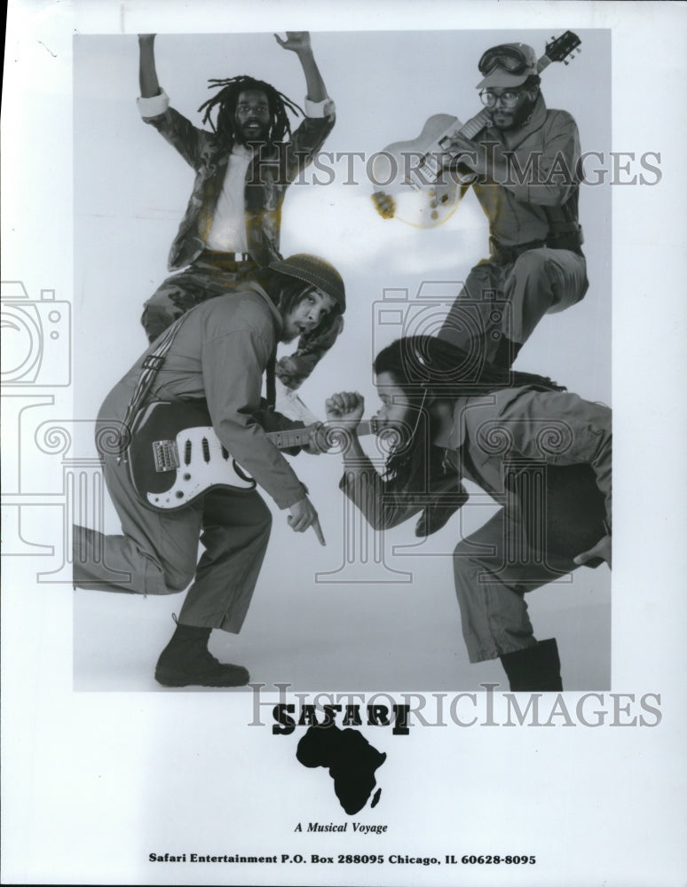 1986 Press Photo Safari Musical Group Band - cvp44133- Historic Images