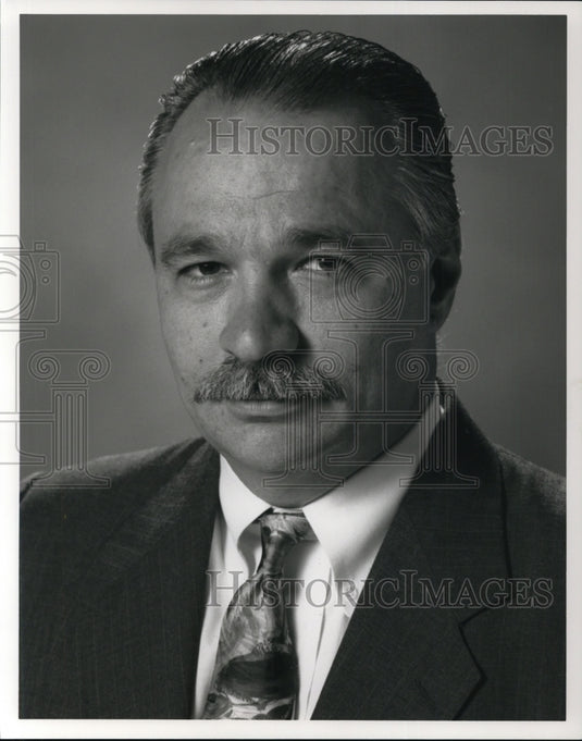 Undated Press Photo Lou Gattozzi TV8 Director of Operations- Historic Images