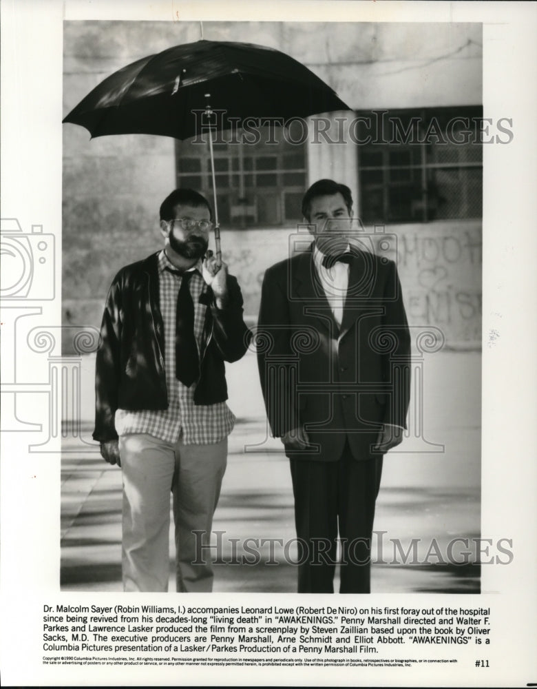1981 Press Photo Robin Williams &amp; Robert DeNiro in Awakenings - cvp44383- Historic Images