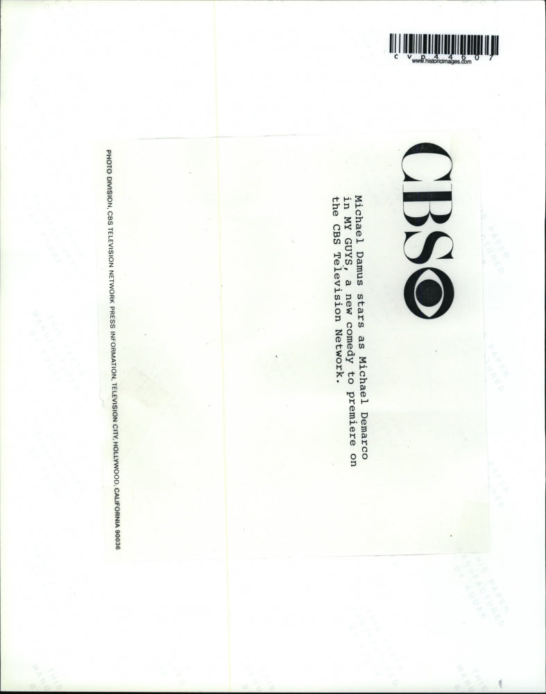 Undated Press Photo Michael Damus in My Guys - cvp44607