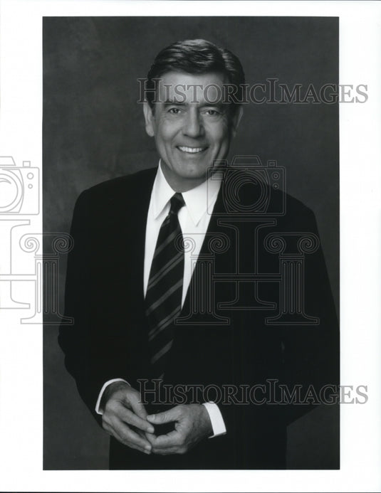Press Photo Dan Rather Anchor & Editor of CBS Evening News - cvp44648- Historic Images