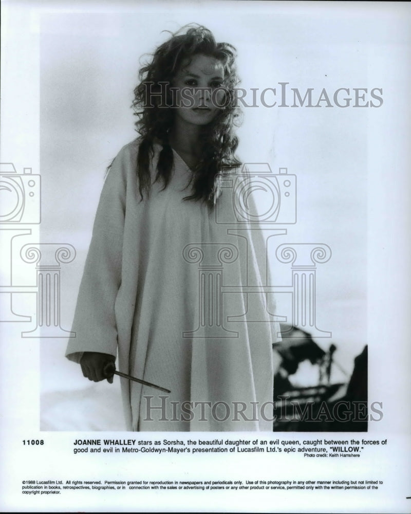 1988 Press Photo Joanne Whalley in &quot;Willow&quot; - cvp44918- Historic Images