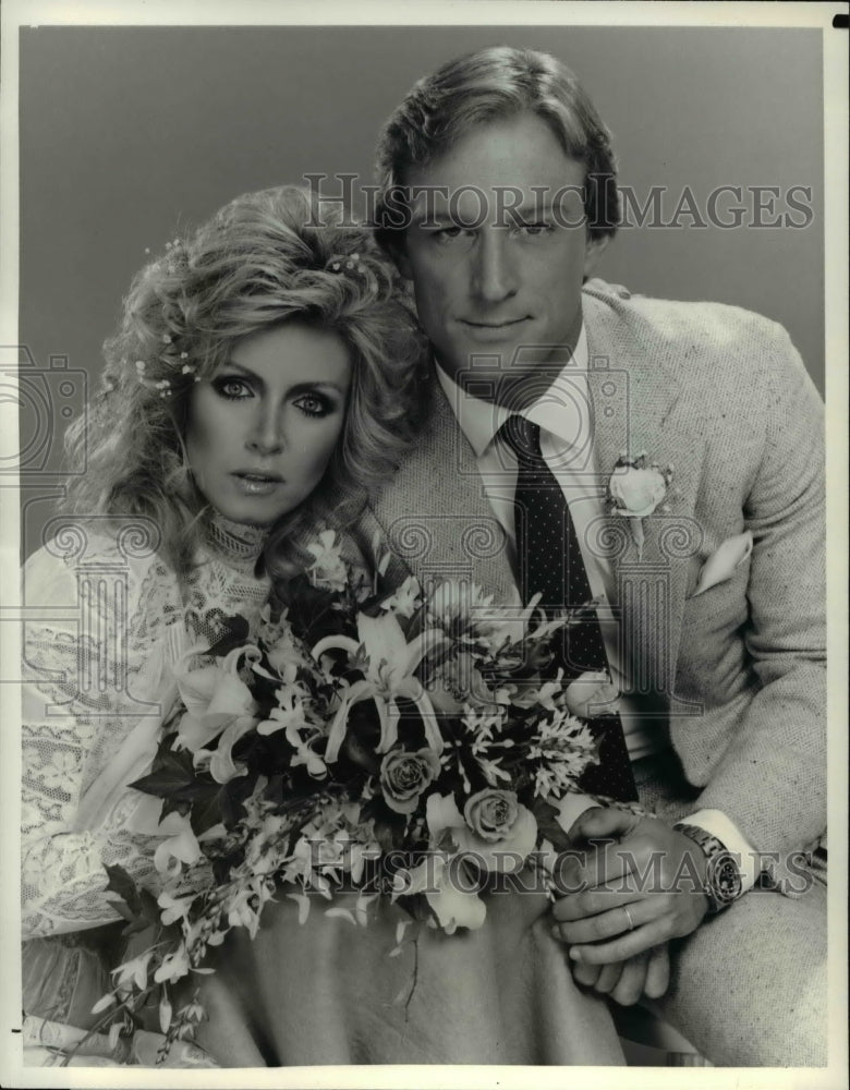 1983 Press Photo Donna Mills &amp; Ted Shackelrford in Knots Landing - cvp45992- Historic Images