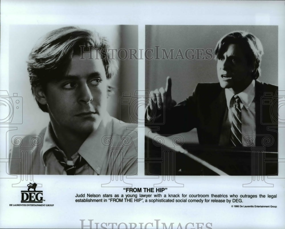 1987 Press Photo Judd Nelson stars in From the Hip - cvp46076- Historic Images