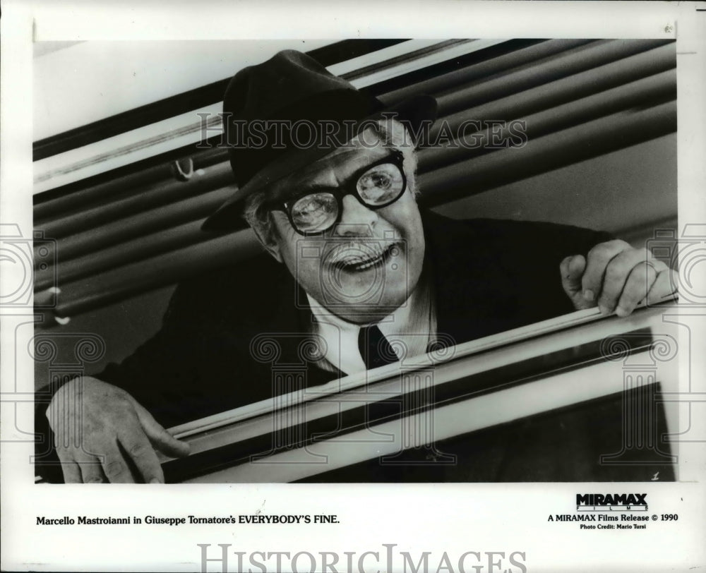 1991 Press Photo Marcello Mastroianni stars in Everybody&#39;s Fine - cvp46131- Historic Images