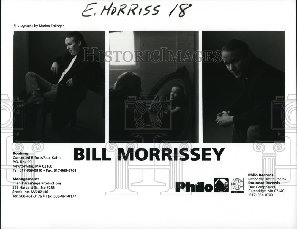 Press Photo Bill Morrissey- Historic Images