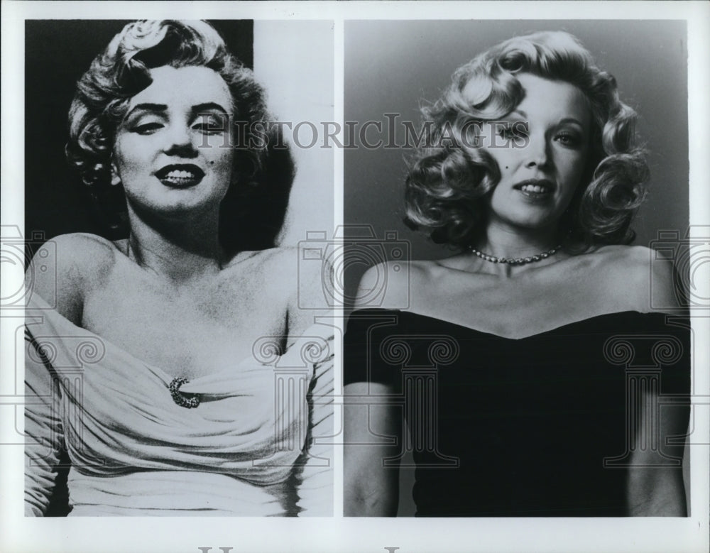 1980 Press Photo Marilyn Monroe and Constance Forslund in Moviola - cvp46276- Historic Images