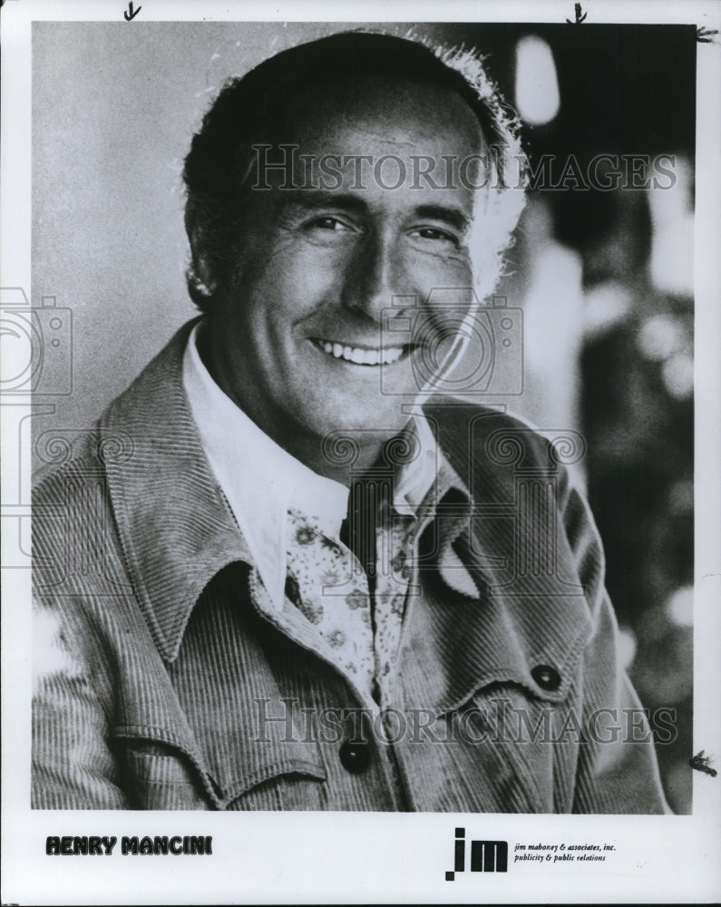 1986 Press Photo Henry Mancini American Conductor Composer and Arranger- Historic Images