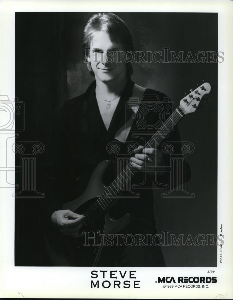 1989 Press Photo Steve Morse American Rock Musician and Songwriter - cvp47346- Historic Images