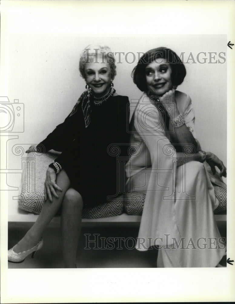 1986 Press Photo Mary Martin and Carol Channing star in Legends - cvp47353- Historic Images