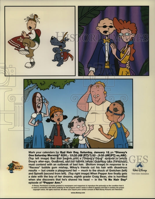 Undated Press Photo Scenes from Doug, Recess, and Pepper Ann - cvp47578- Historic Images