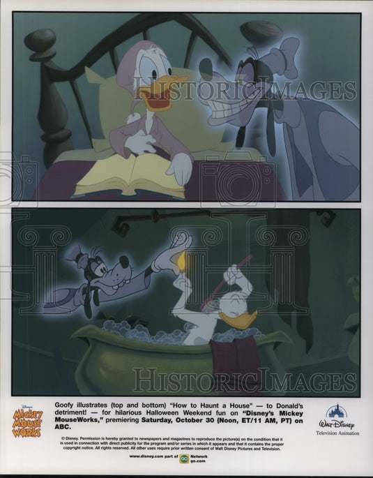 Undated Press Photo Donald Duck, Goofy in Disney's Mickey Mouseworks - cvp47584- Historic Images
