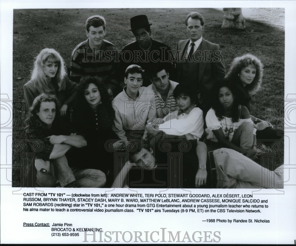 1988 Press Photo Andrew White Teri Polo Stewart Goddard Alex Desert Leon Russom- Historic Images