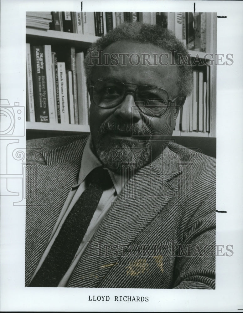 1987 Press Photo Lloyd Richards Director of Fences Broadway Play - cvp48243- Historic Images