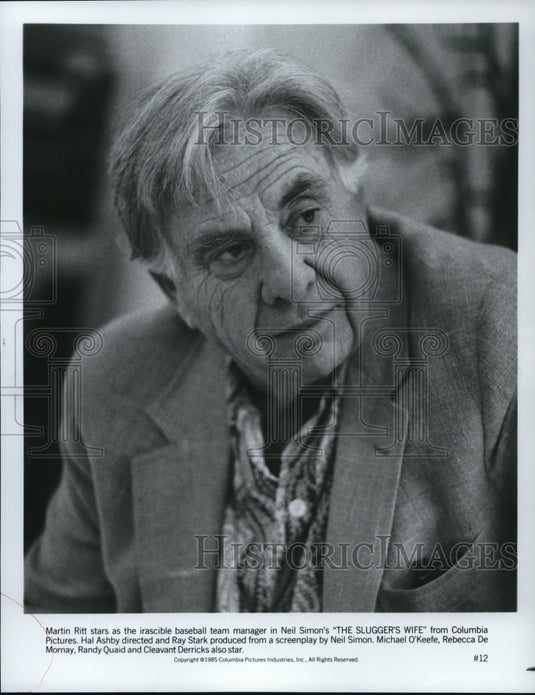 1985 Press Photo Martin Ritt stars in The Slugger's Wife movie film - cvp48715- Historic Images