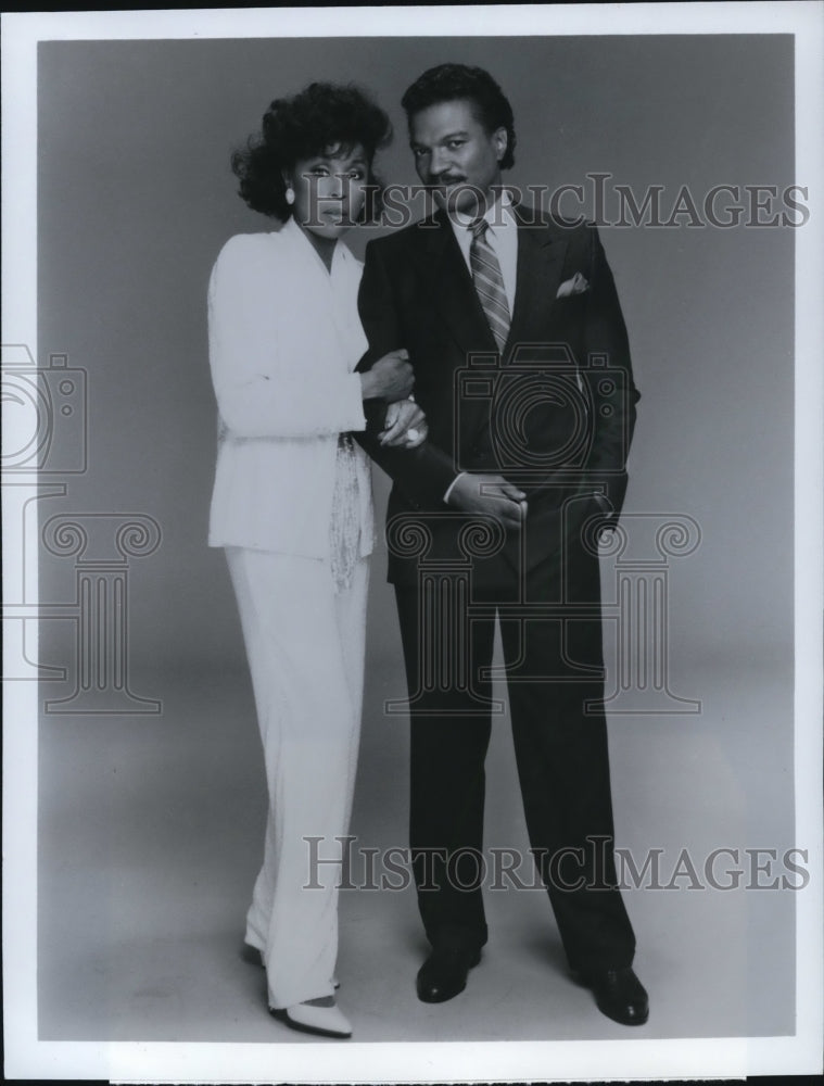 1984 Press Photo Billy Dee Williams Diahann Carroll Dynasty - cvp48825- Historic Images