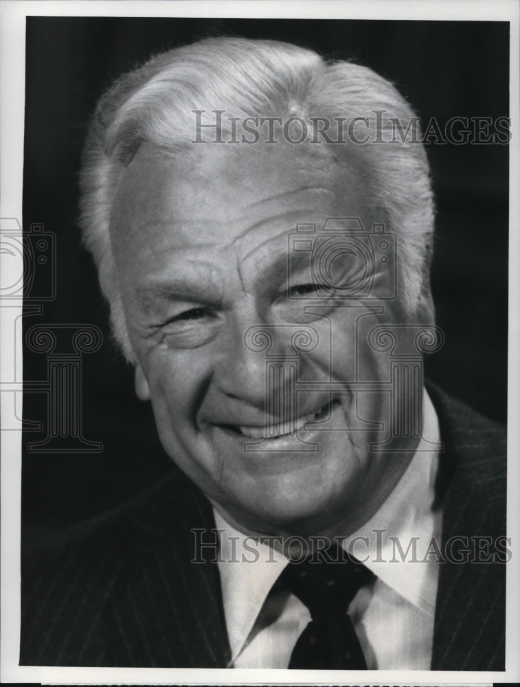1987 Press Photo Eddie Albert Falcon Crest- Historic Images