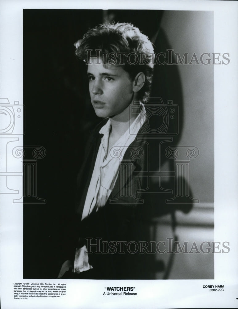 1989 Press Photo Corey Haim stars in Watchers movie film - cvp48878- Historic Images